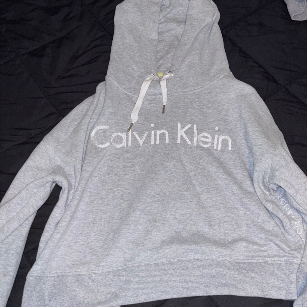 Calvin Klein Light Gray Pullover Hoodie